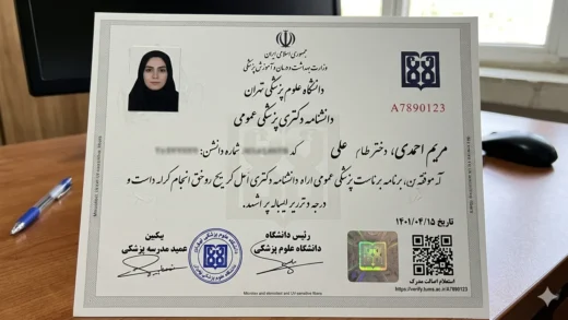 مدرک پزشکی عمومی قابل استعلام