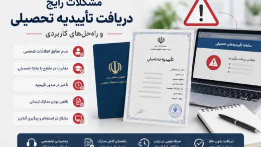 مشکلات رایج دریافت تأییدیه تحصیلی