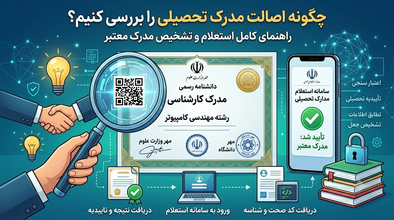 چگونه اصالت مدرک تحصیلی را بررسی کنیم؟